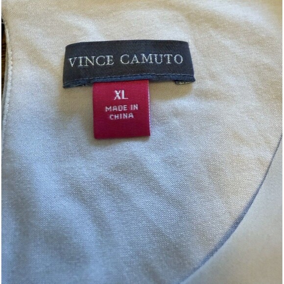 Vince Camuto Maxi Dress Sleeveless Sheer Floral Side Slits Size XL NWT - Picture 4 of 8